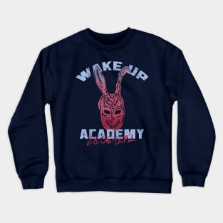 WAKE UP college merch Donnie Darko movie mashup Crewneck Sweatshirt